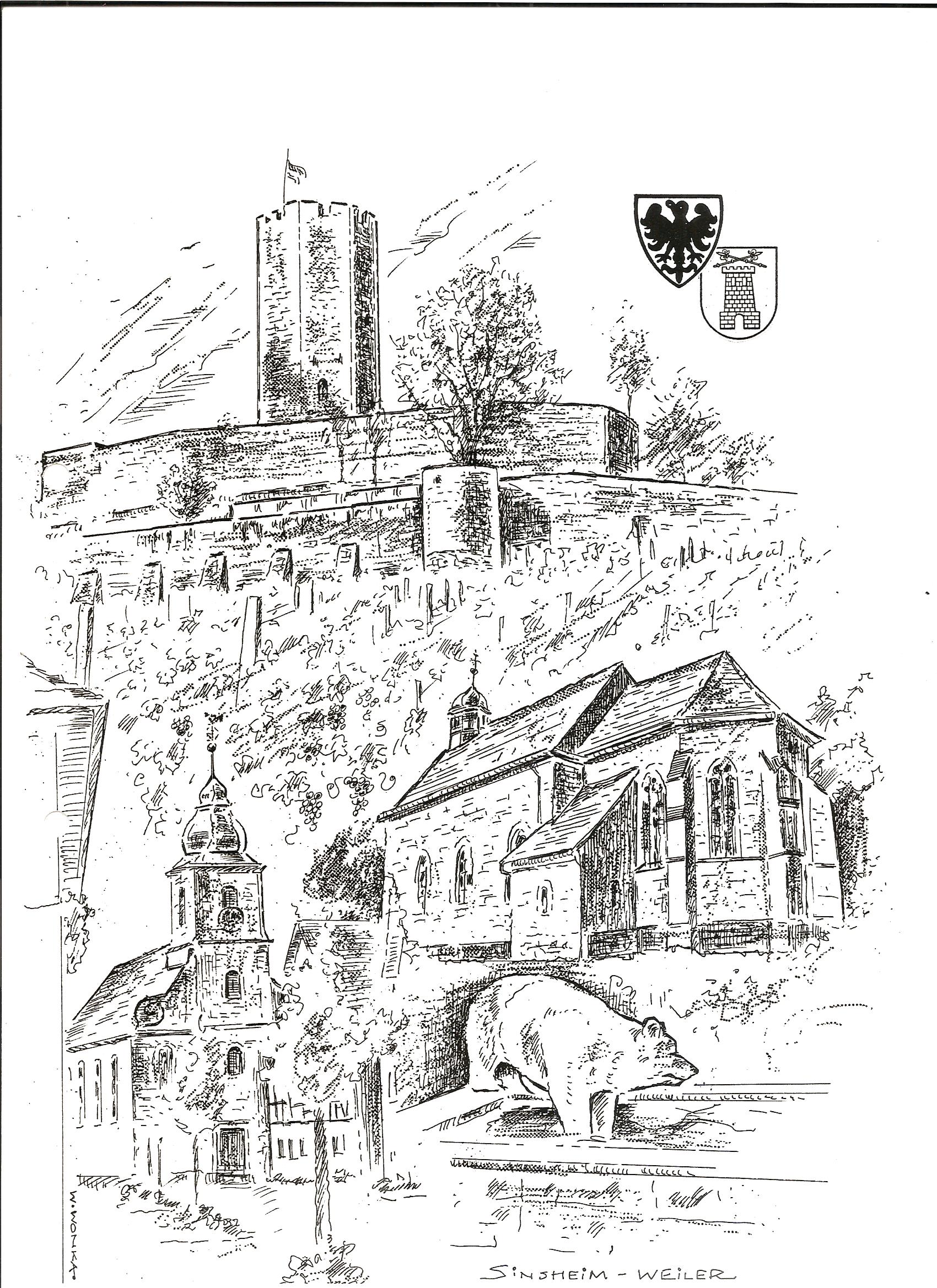 Burg Steinsberg Weiler  Stich29